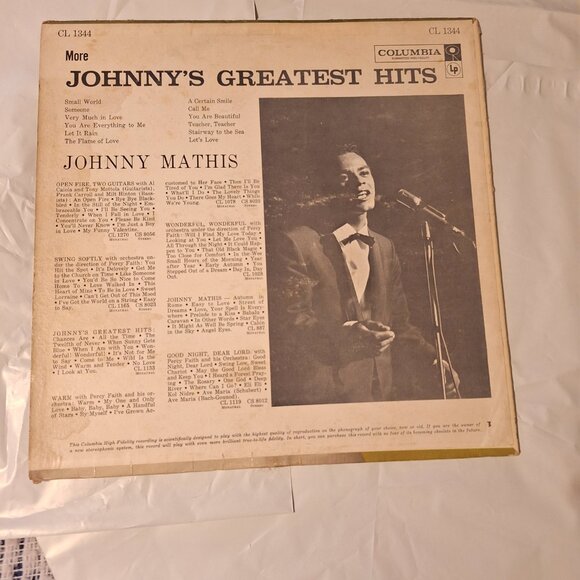 Johnny Mathis More Johnny's greatest hits lp record - Picture 2 of 4
